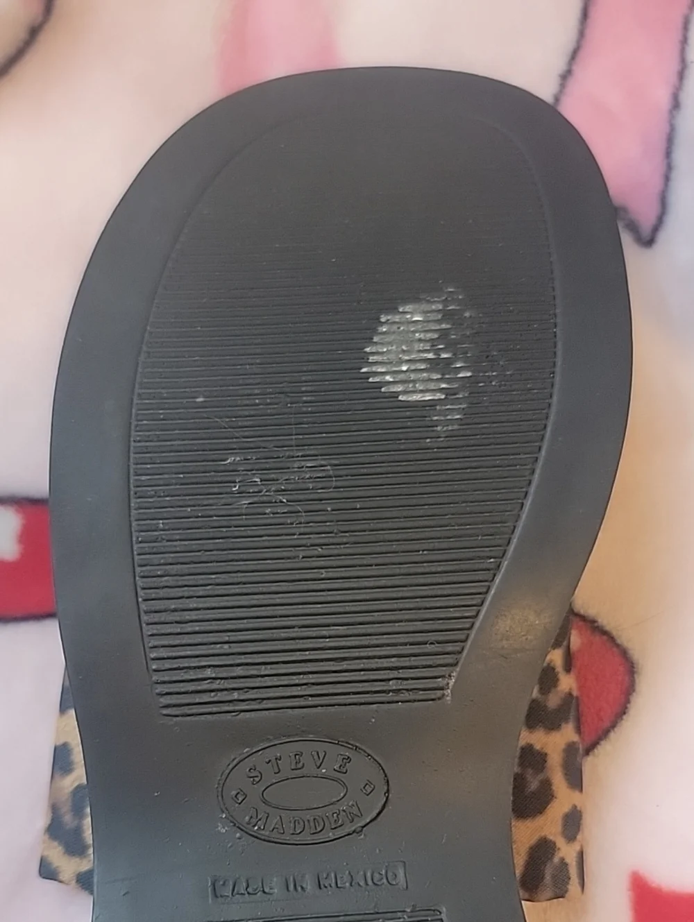 Y2k VTG Early 2000s Steve Madden Leopard Platform Slides Slip On Size 6